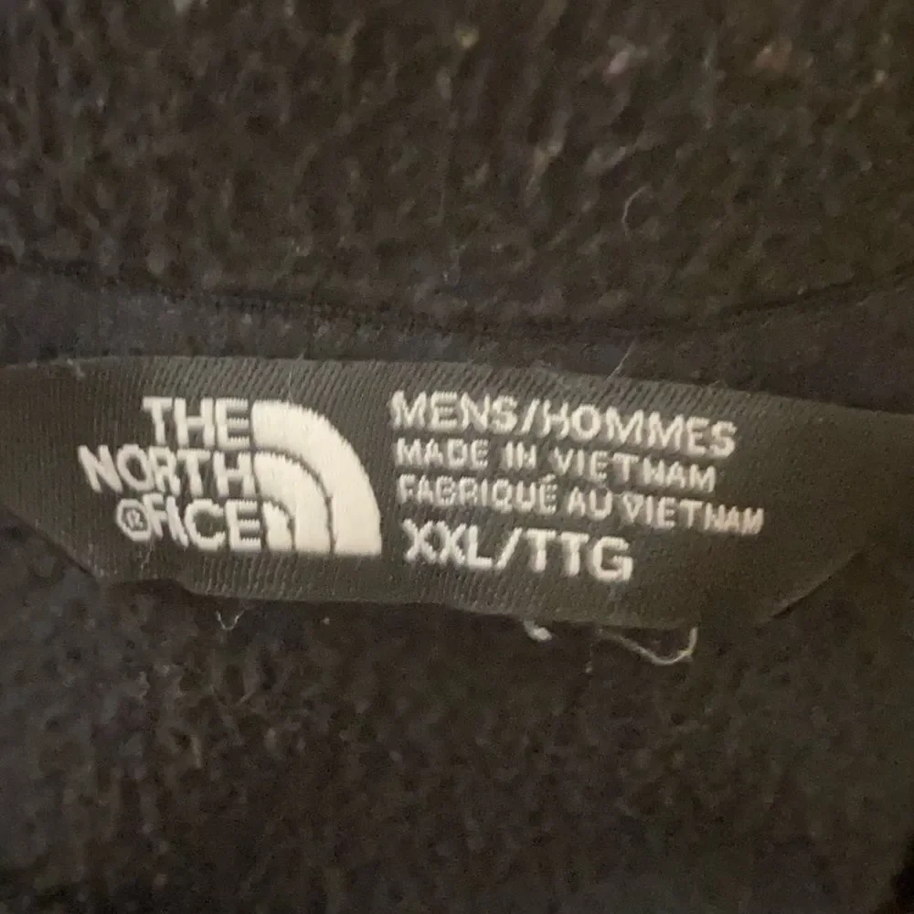 the North Face TNF Men’s Sz XXL Black 1/4 Zip Pull Over Classic Fleece Jacket